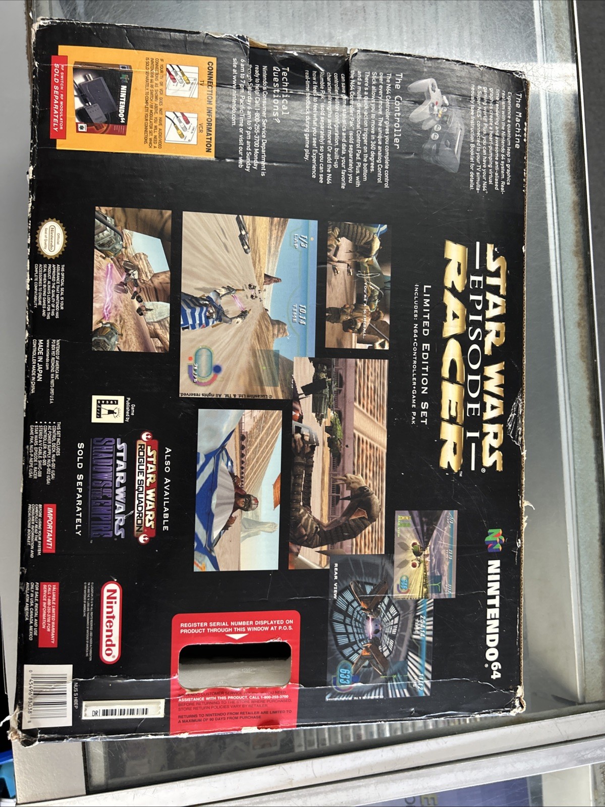 Nintendo 64 Console Star Wars Episode 1 Racer Limited Edition Complete PRE-OWNED
