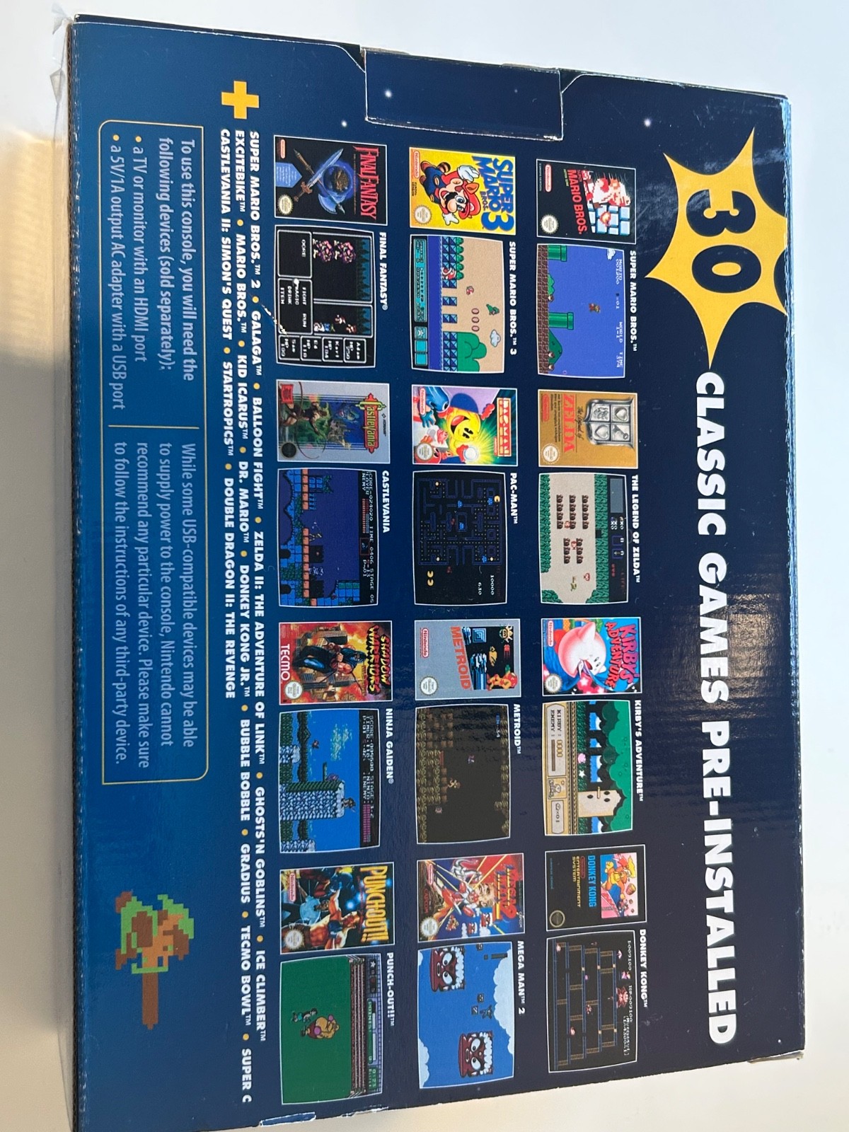 Nintendo NES Mini Classic HDMI Console Bundle with 30 built-in Games Genuine