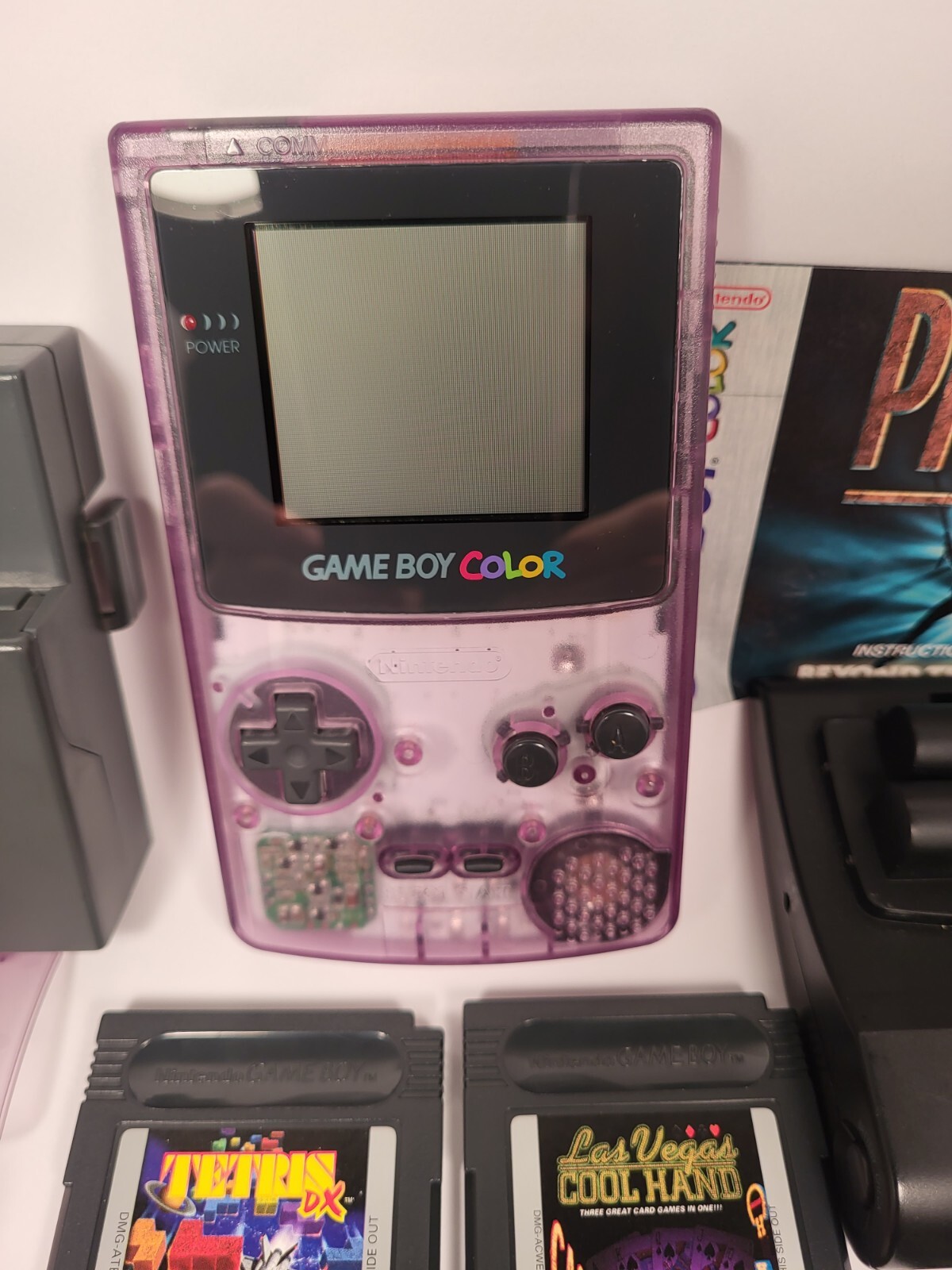 Exceptional Nintendo Game Boy Color – Atomic Purple with Games And Accessories