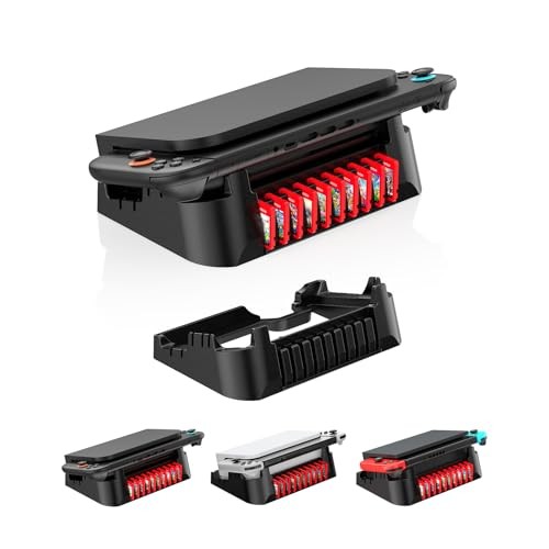 EJGAME Switch 2 Dock Horizontal Stand Storage Holder Compatible with Nintendo