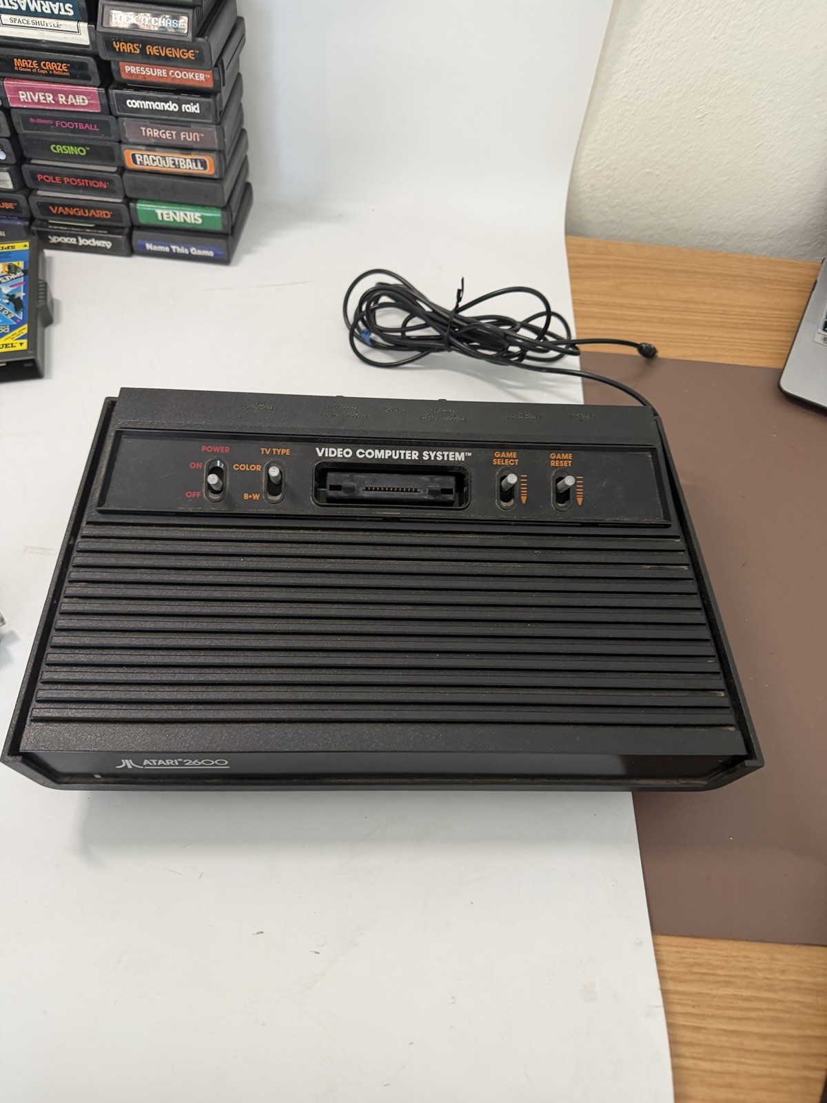 Tested Atari 2600 Video Game Console Lot With 90+ Games MANUALS and extras