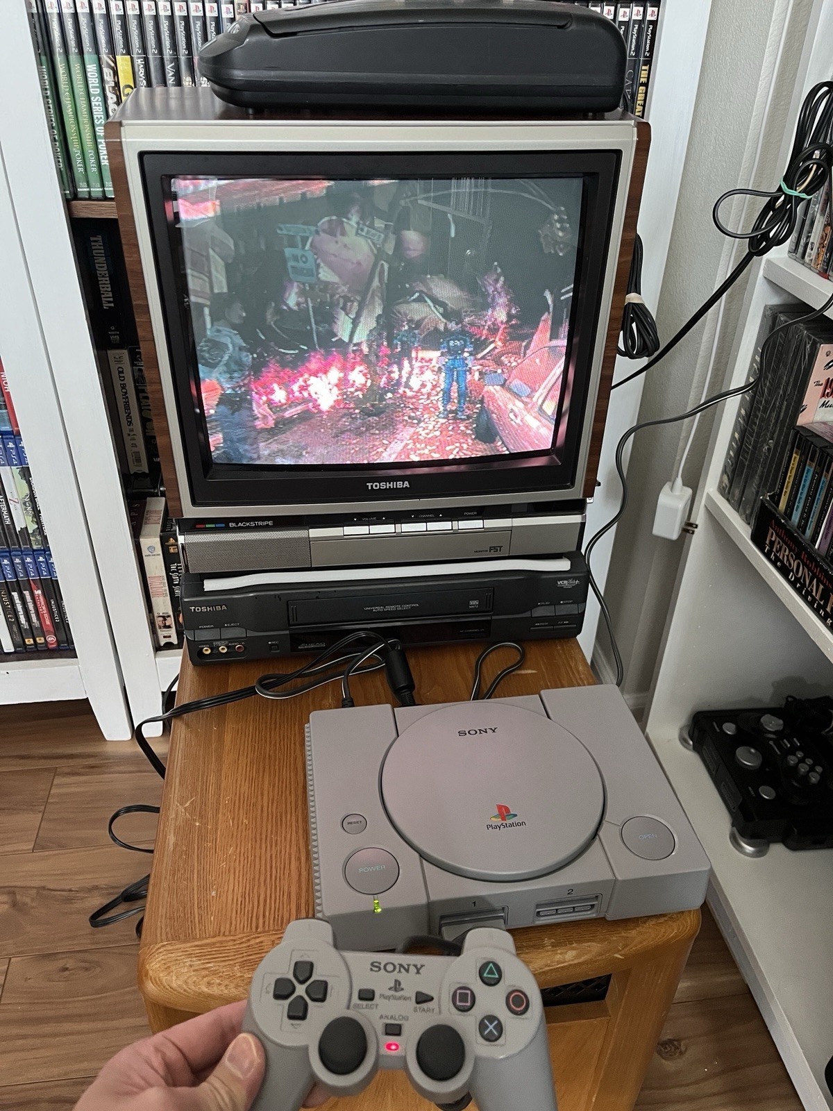 Sony PlayStation 1 Console (NTSC) Resident Evil II Bundle (please read)
