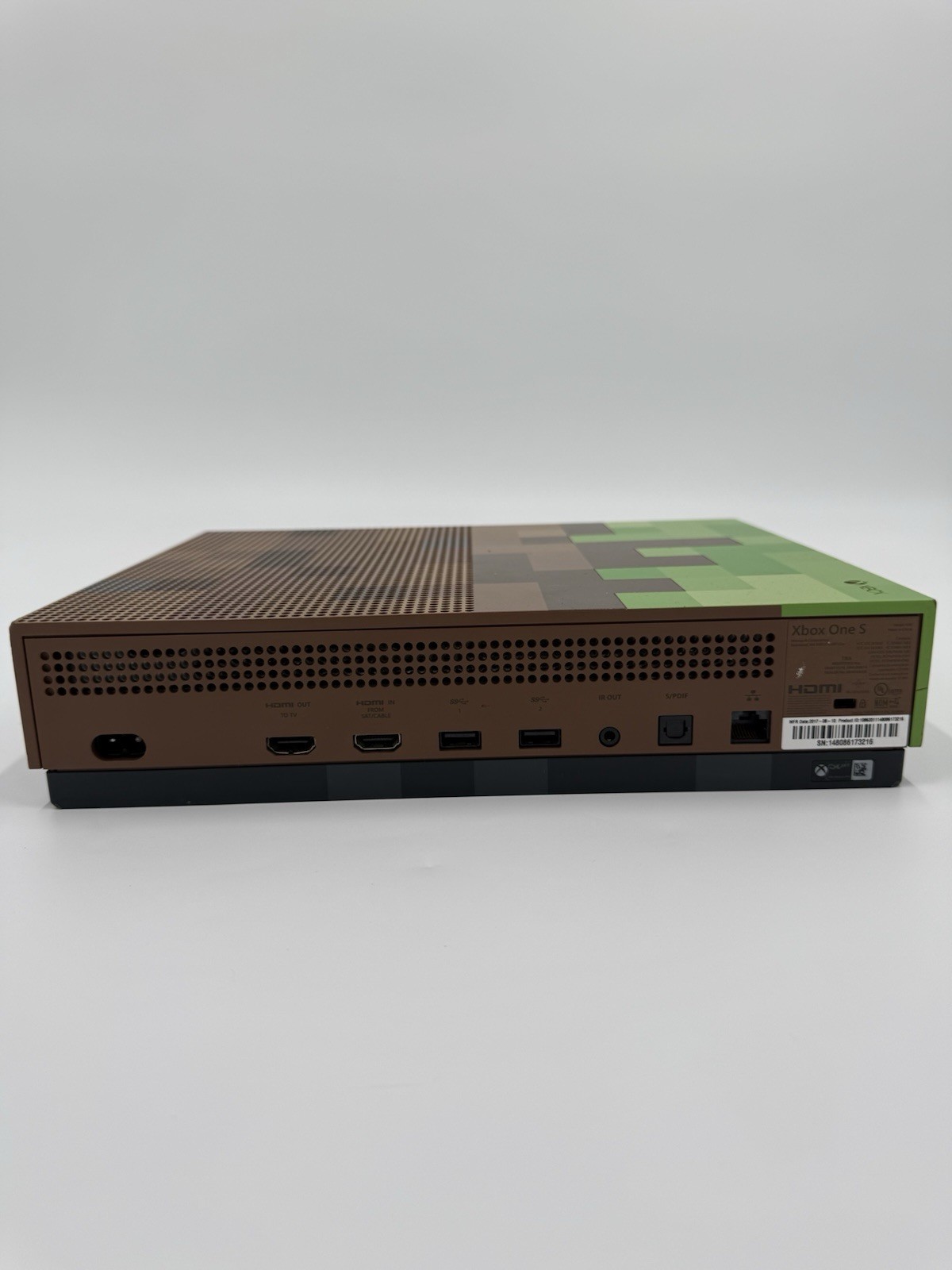 Microsoft Xbox One S Minecraft Limited Edition Bundle 1TB Green & Brown Console