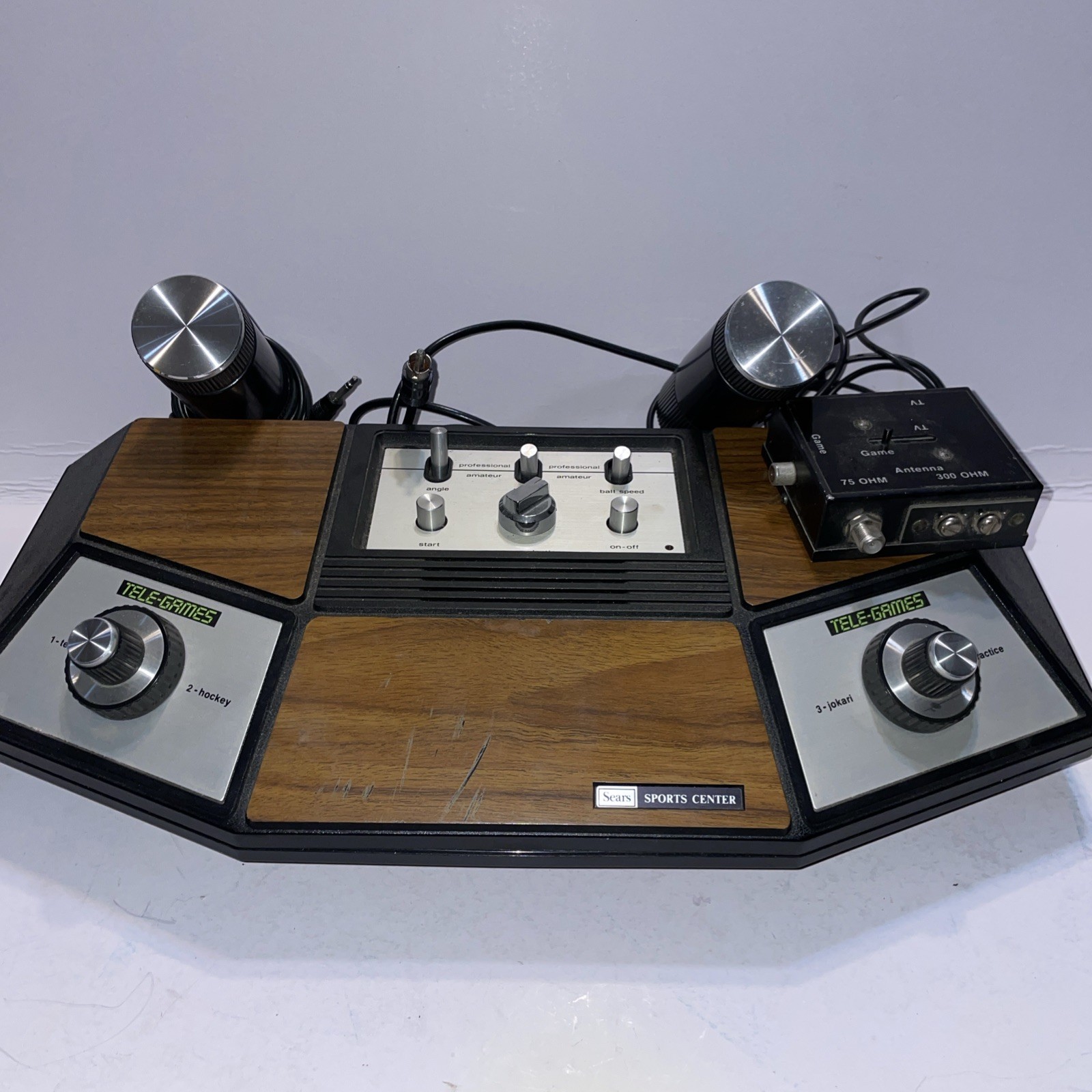 Sears Tele-Games Sports Center Console VTG 1977 Jokari Lights Up When Turned On
