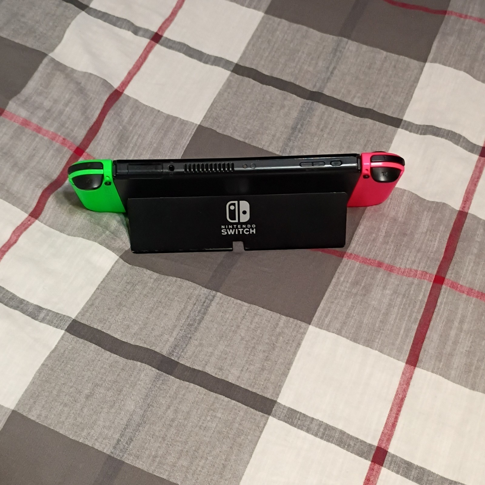 Nintendo Switch Handheld Console w/ Neon Pink & Green Joy-Con, USB-C