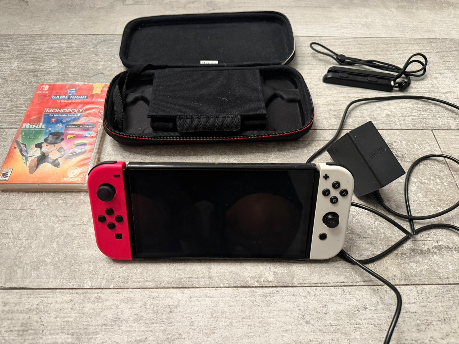 Nintendo – Switch OLED Handheld Console Bundle- 64GB Model: HEG-001 READ