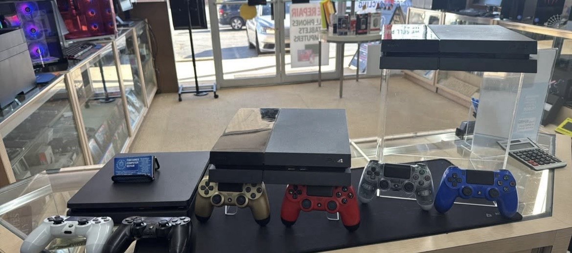 3 Sony PlayStation 4 PS4 Black Home Console HDMI Wi-Fi Capability System