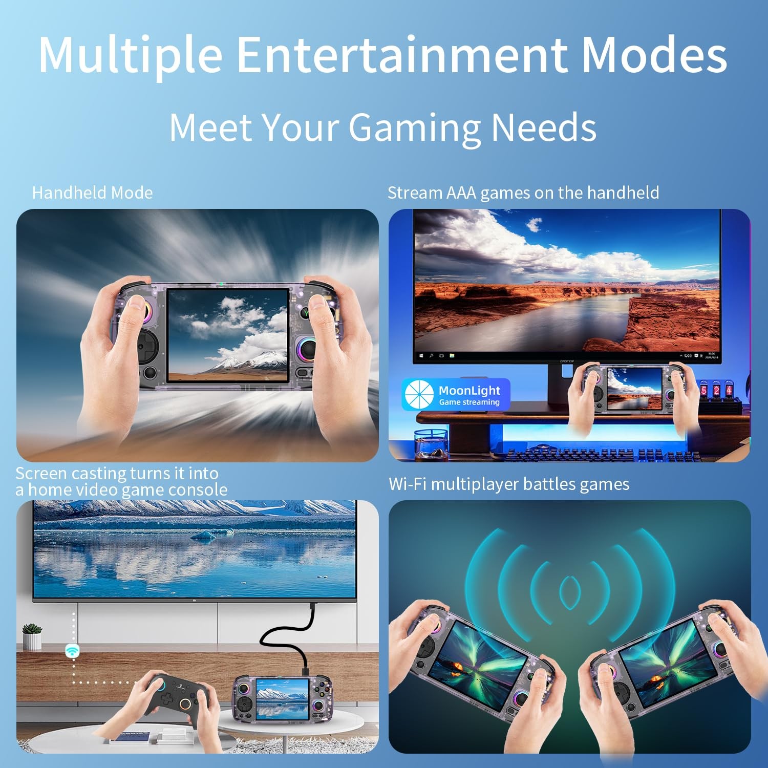 RG 406H Retro Handheld Game Console 4” IPS Screen Android 13 System Built-in…