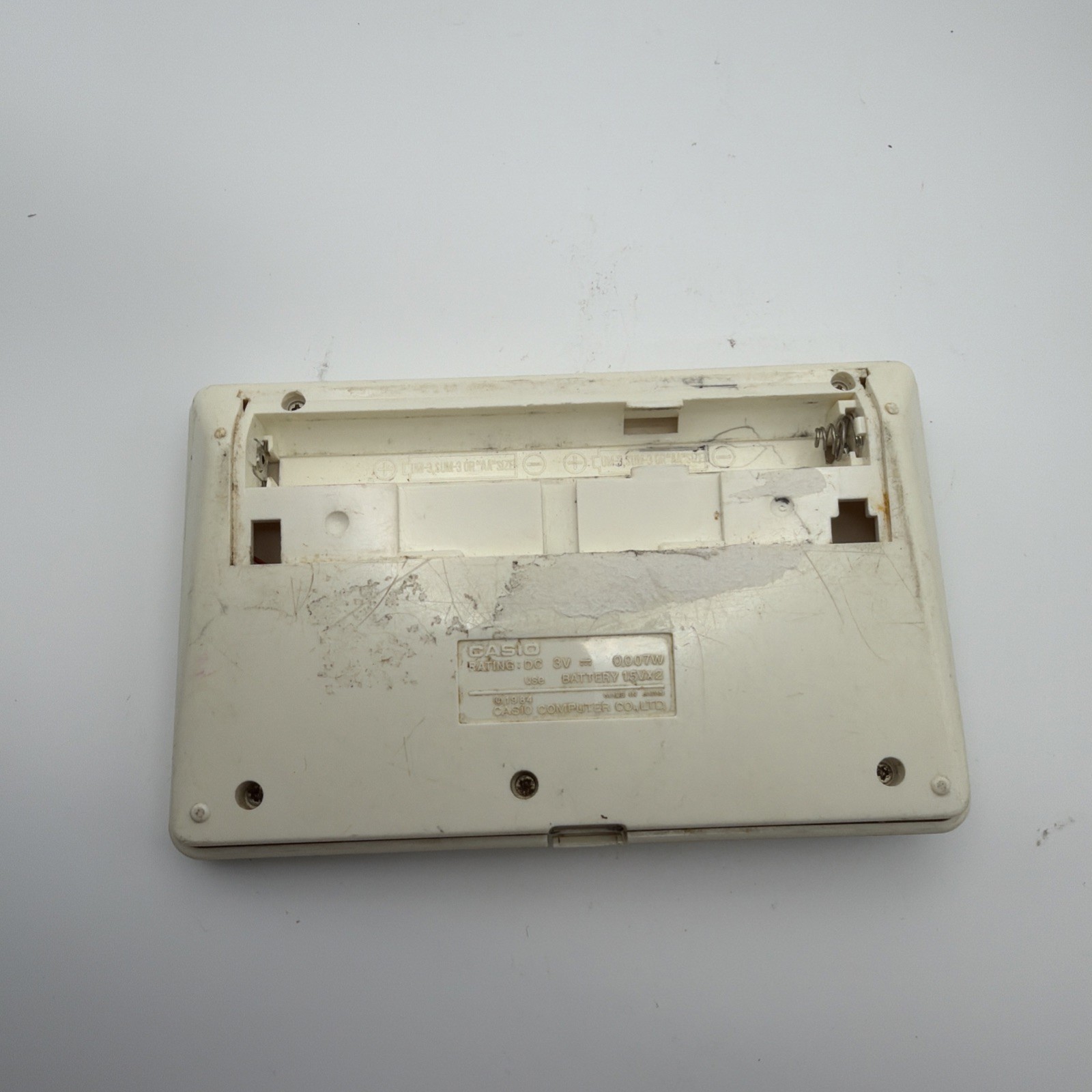 WESTERN BAR CASIO GAME WORKING CG-300 Japan 1984 – Missing Battery Cover – Read