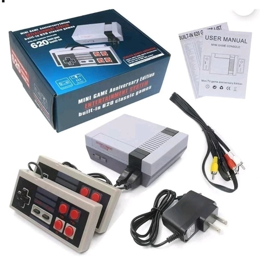 Mini Game Anniversary Edition Entertainment System Built-In 620 Classic Games