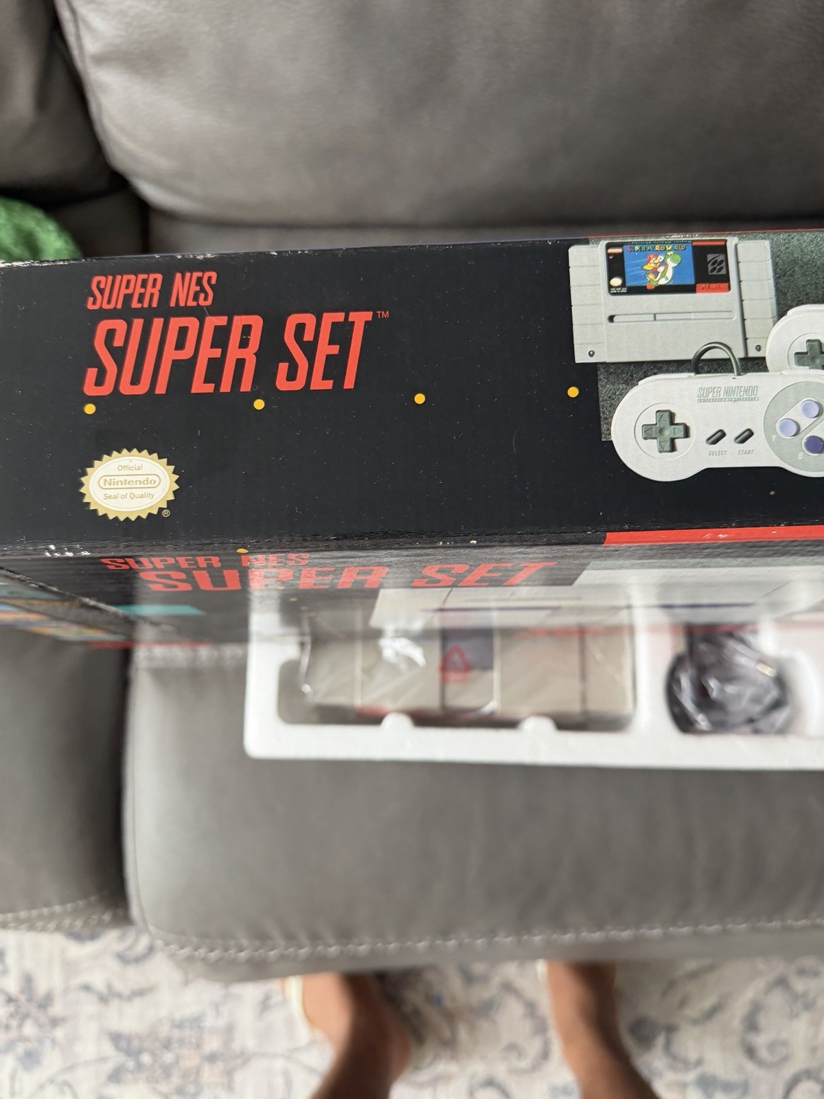 Nintendo SNES Gray Console Super Nintendo Entertainment System Serial Matching