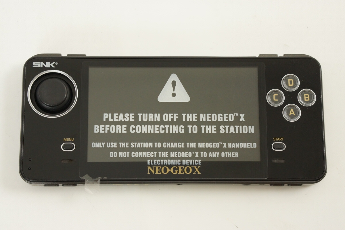 NEO GEO X GOLD CONSOLE GOOD Handheld System with Arcade Stick 20 Games X0905