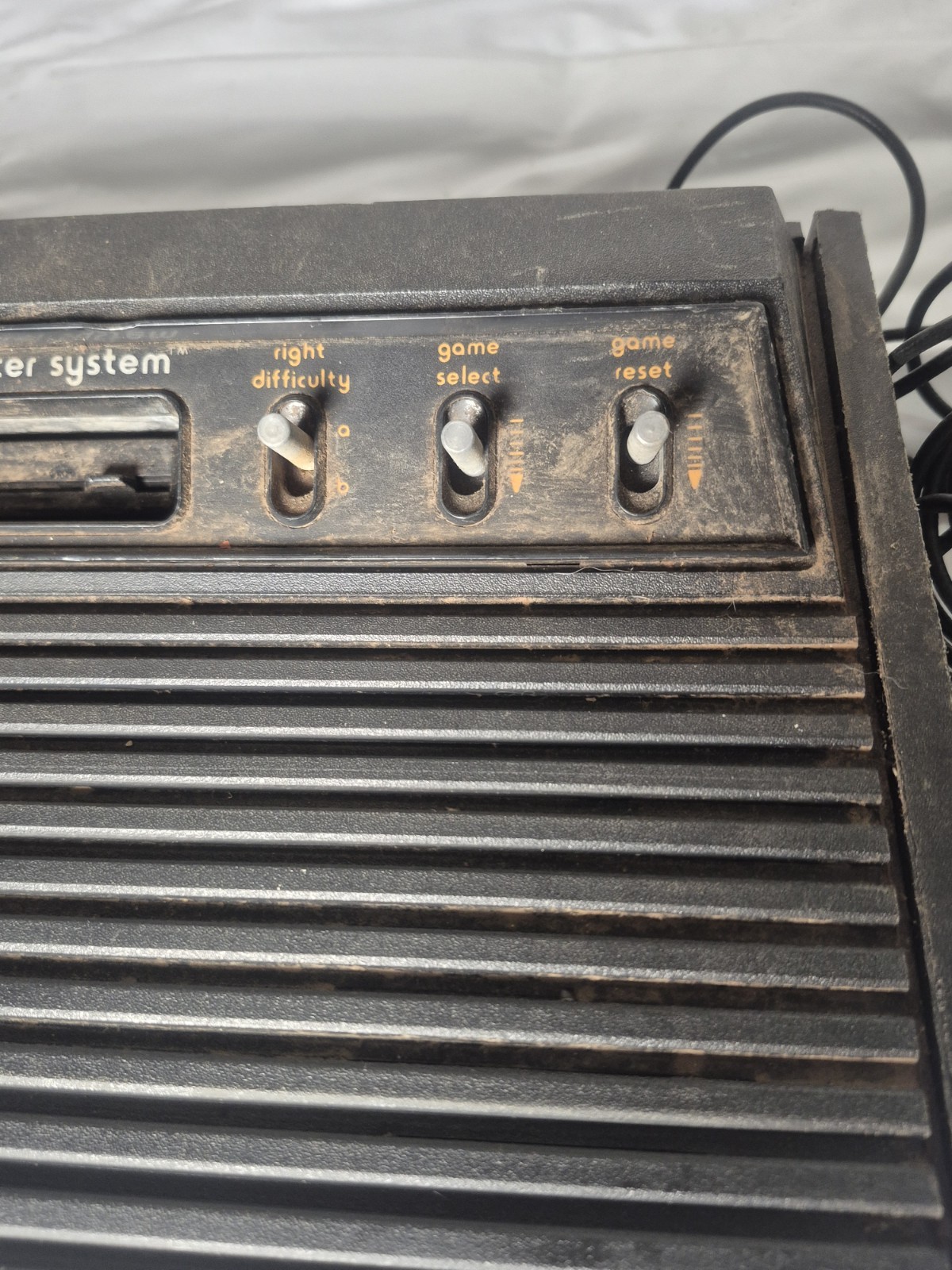 ATARI CX2600 FOUR SWITCH WOODY Console with 6 Game Bundle 2 Joysticks CX-2600