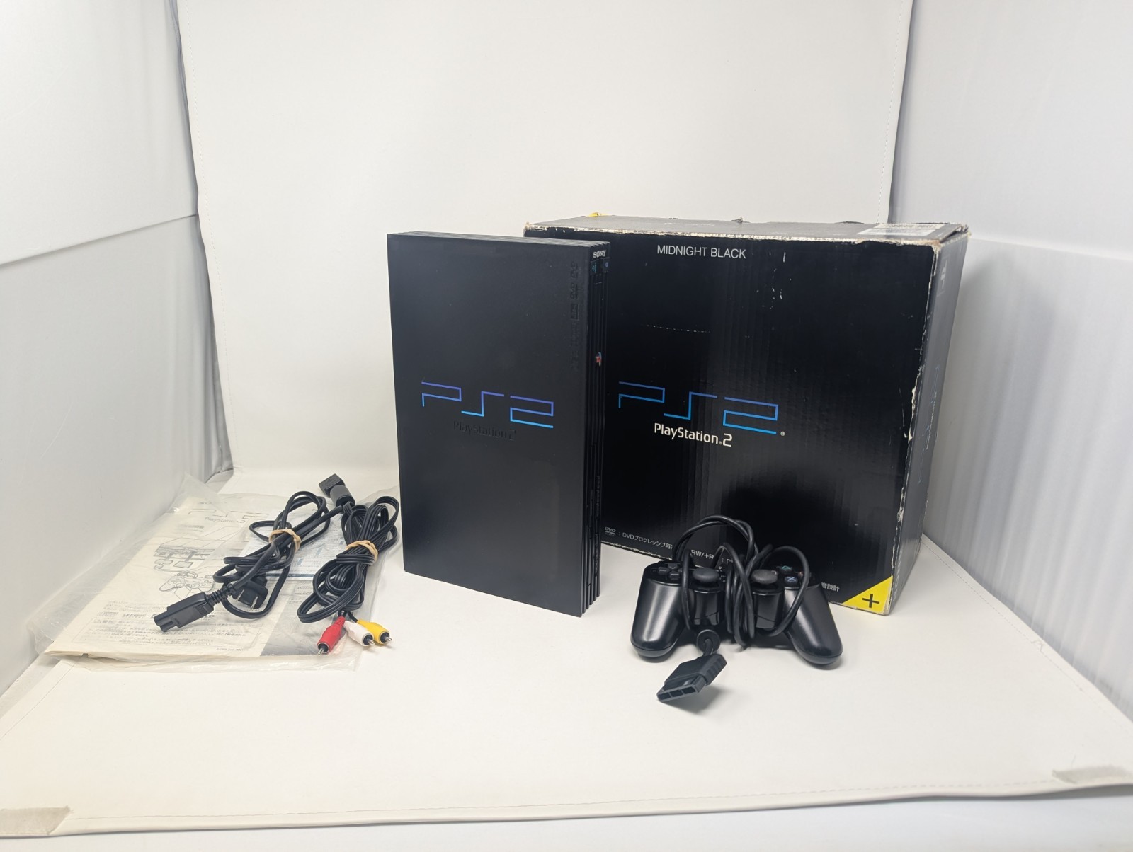 Sony PlayStation2 Midnight Black PS2 SCPH-50000 NTSC-J Region Locked US Seller