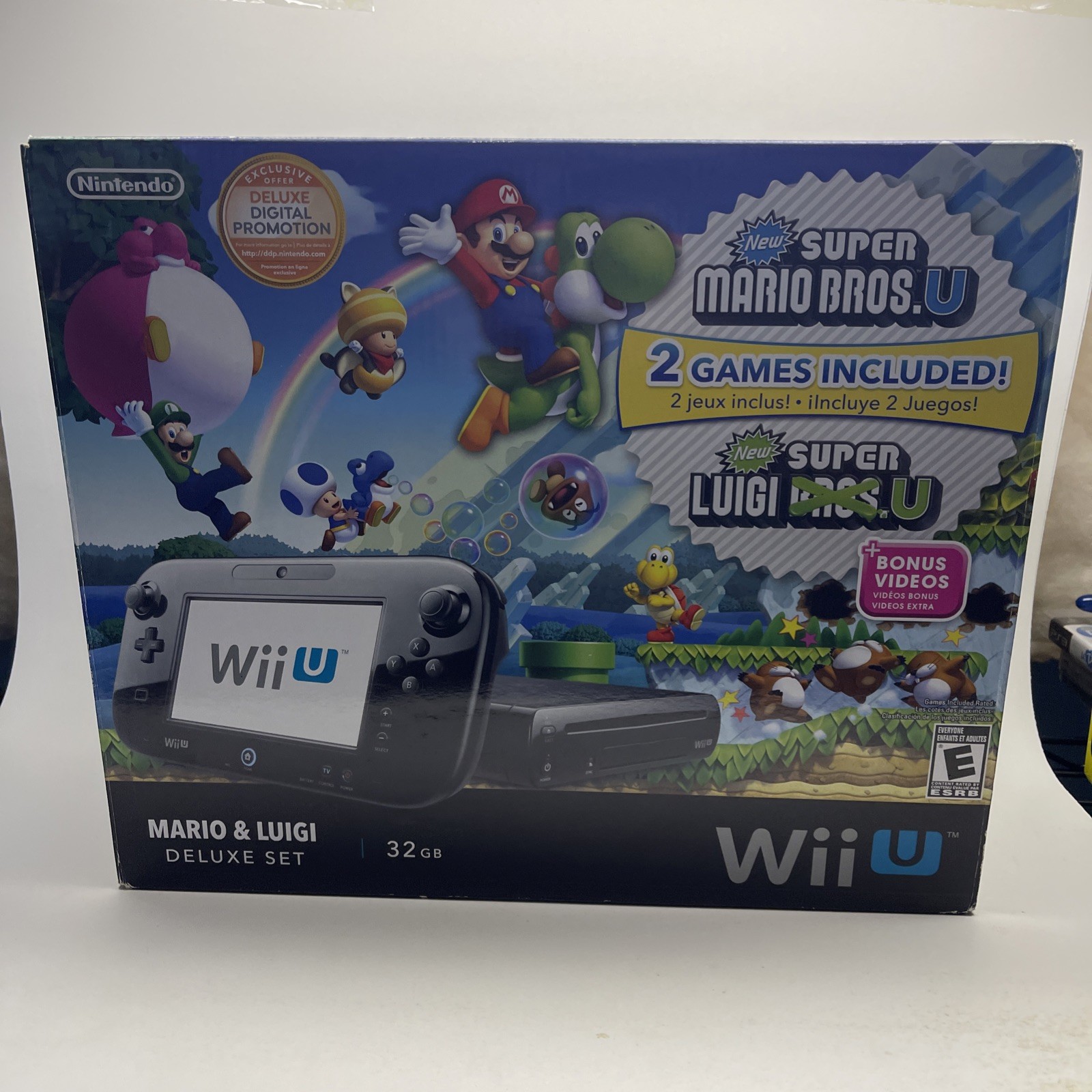 Nintendo Wii U Mario & Luigi Deluxe Set No Games Tested Working Manuals Included