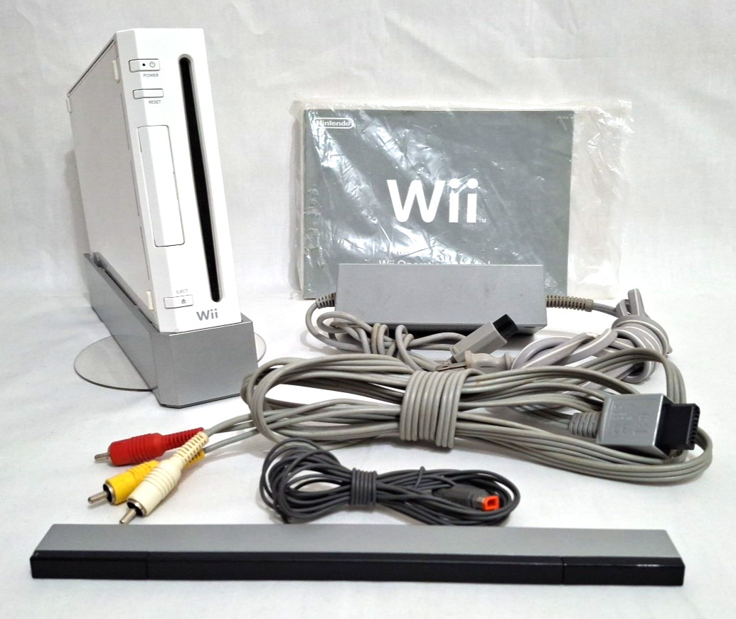 Wii Sports Console Bundle Controllers Video Games Fishing Baseball Golf Tennis