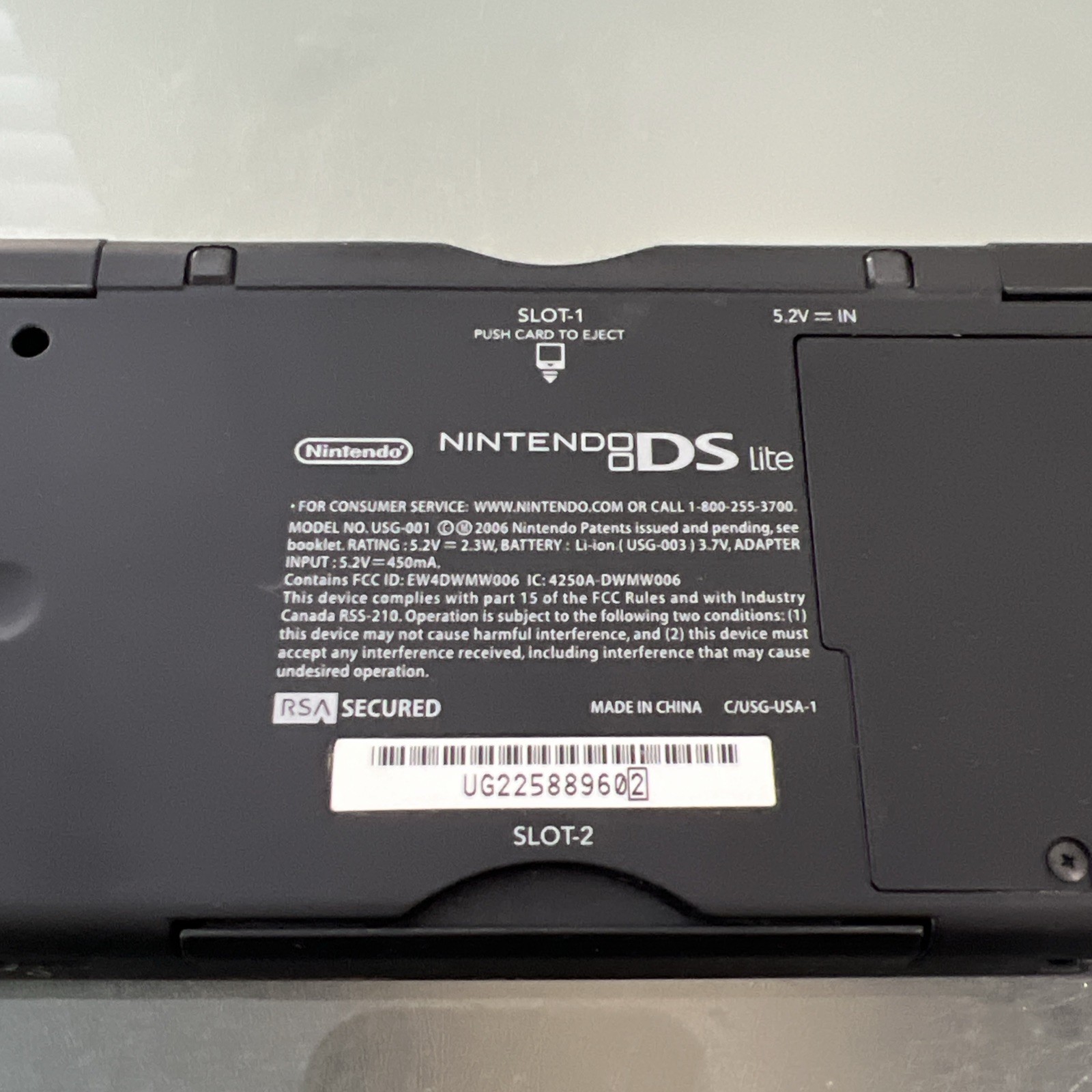 Nintendo DS Lite Authentic Console Crimson Handheld System W/ Charger & Stylus