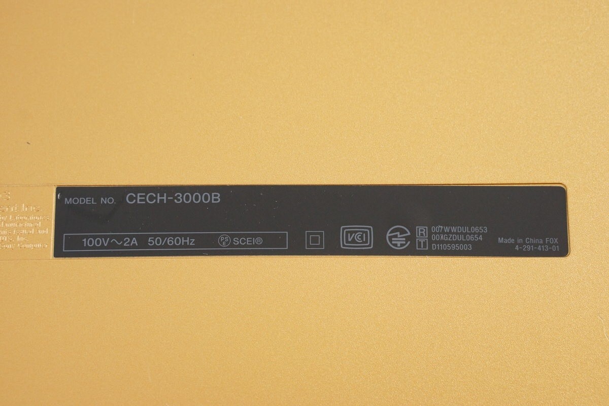 PS3 Playstation3 ONE PIECE GOLD Console CECH-3000B 320GB Tested System 35