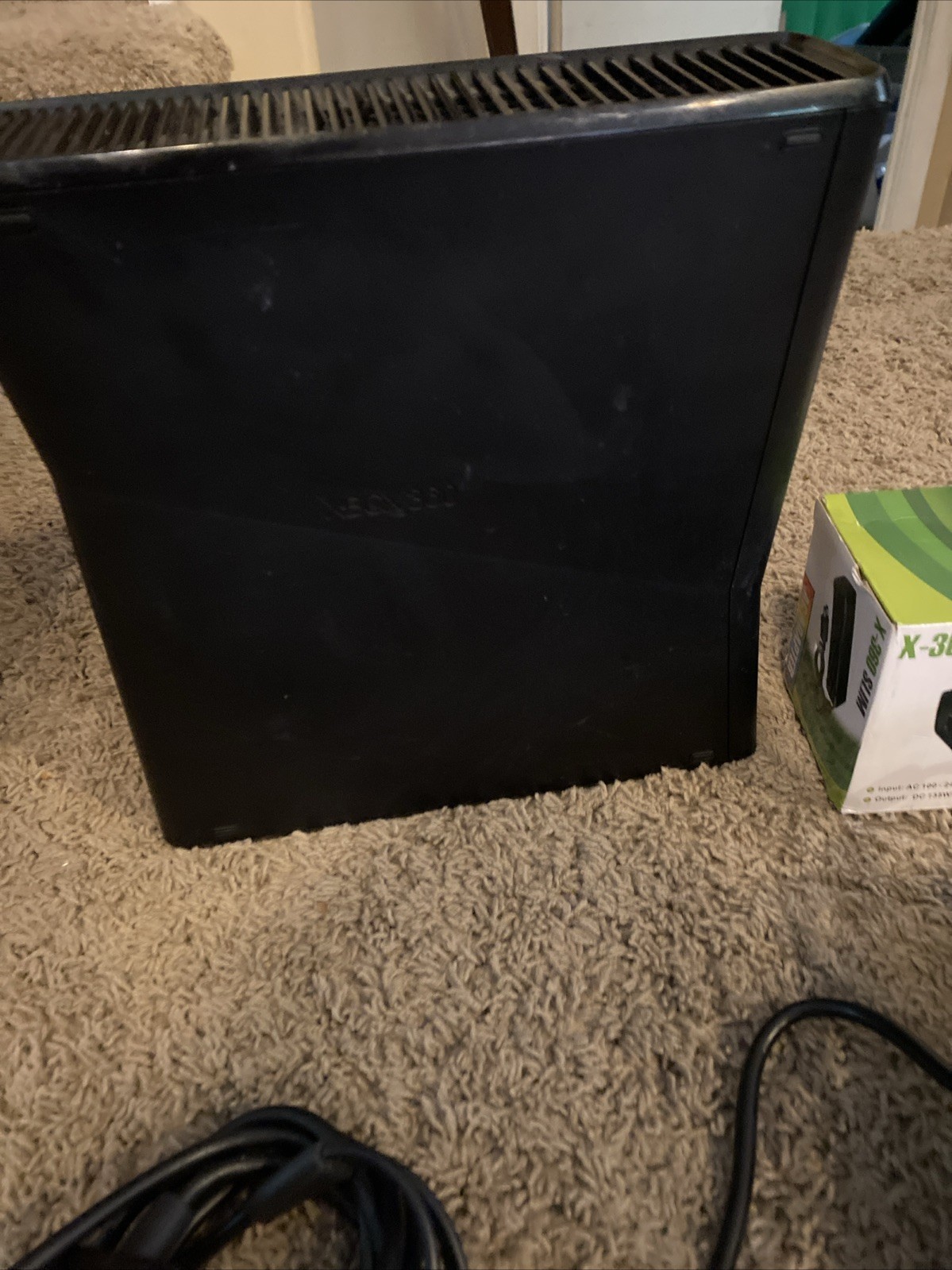 Microsoft Xbox 360 S Slim Console Bundle Controller Cables TESTED WORKING READ