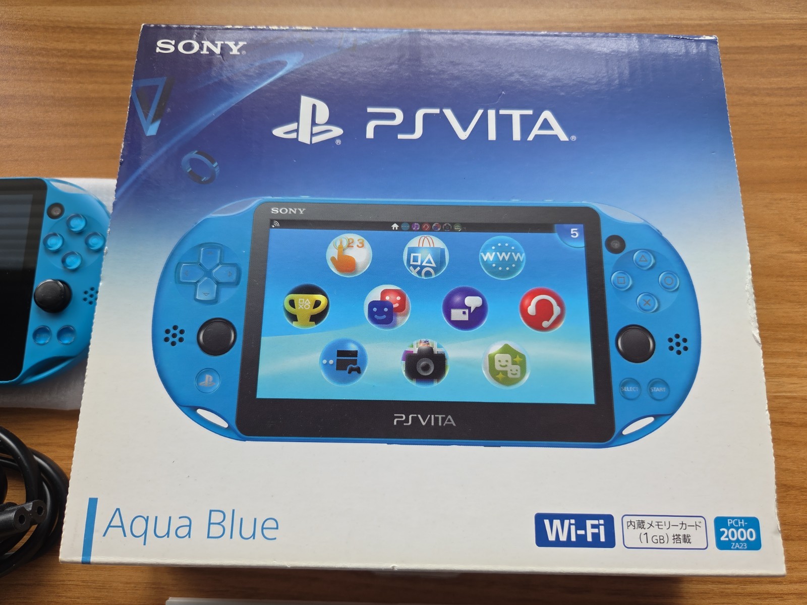 PS Vita Aqua Blue PCH 2000 Za23 Console Charger PSV Slim [BOX]
