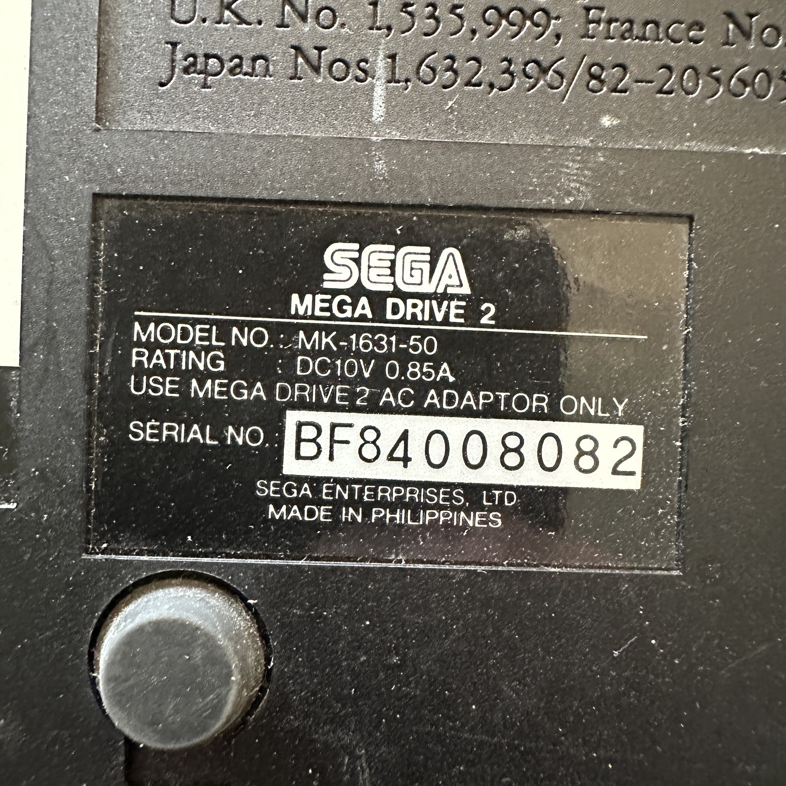 Sega Mega Drive II Console System w/ Controller & AC Adapter PAL Vintage Retro