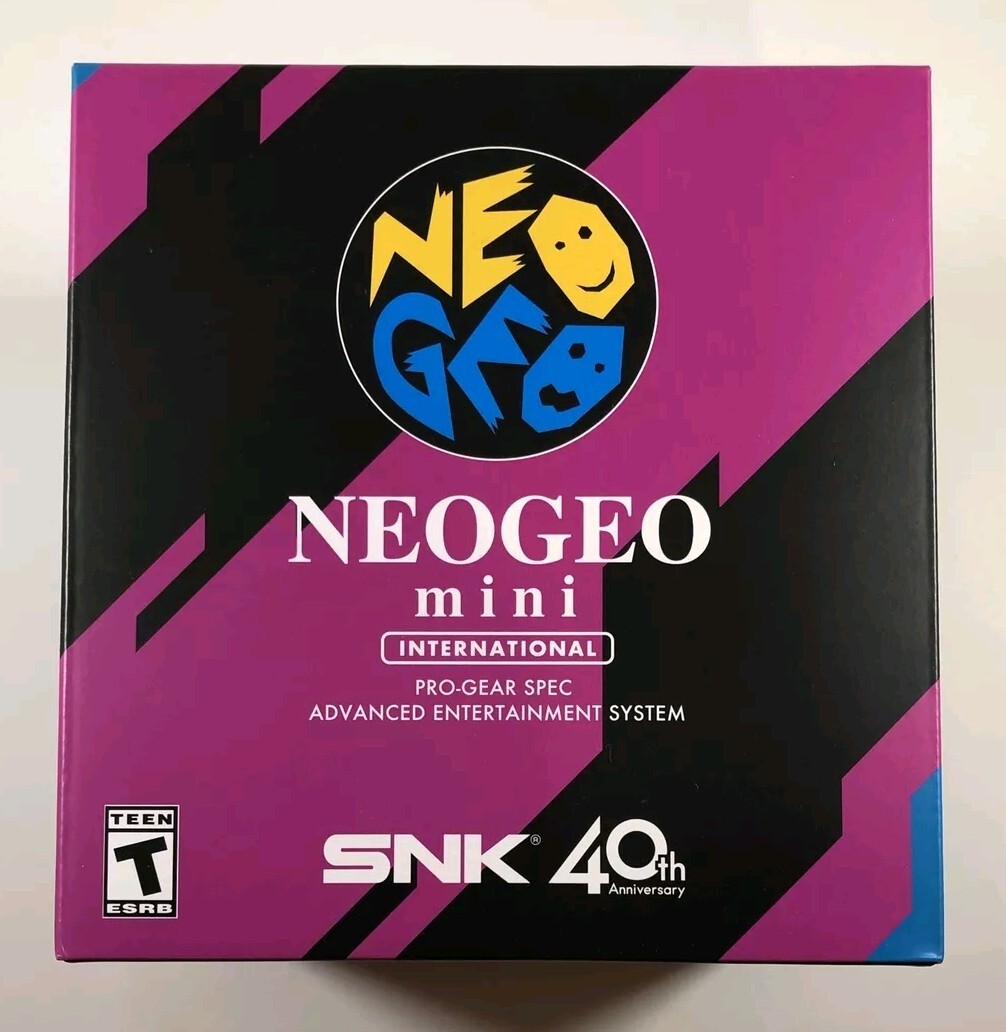 NEOGEO Mini International SNK 40th Console Plus Black Mini Pad – Brand New