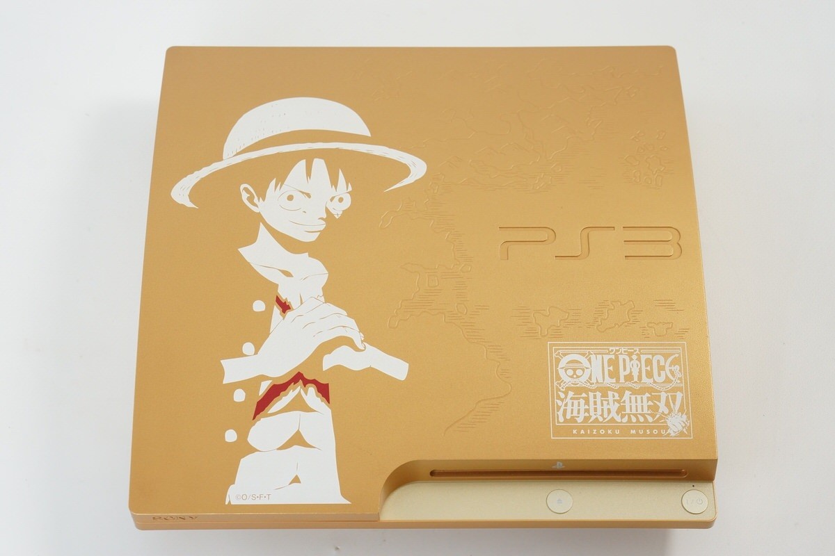 PS3 Playstation3 ONE PIECE GOLD Console CECH-3000B 320GB Tested System 35