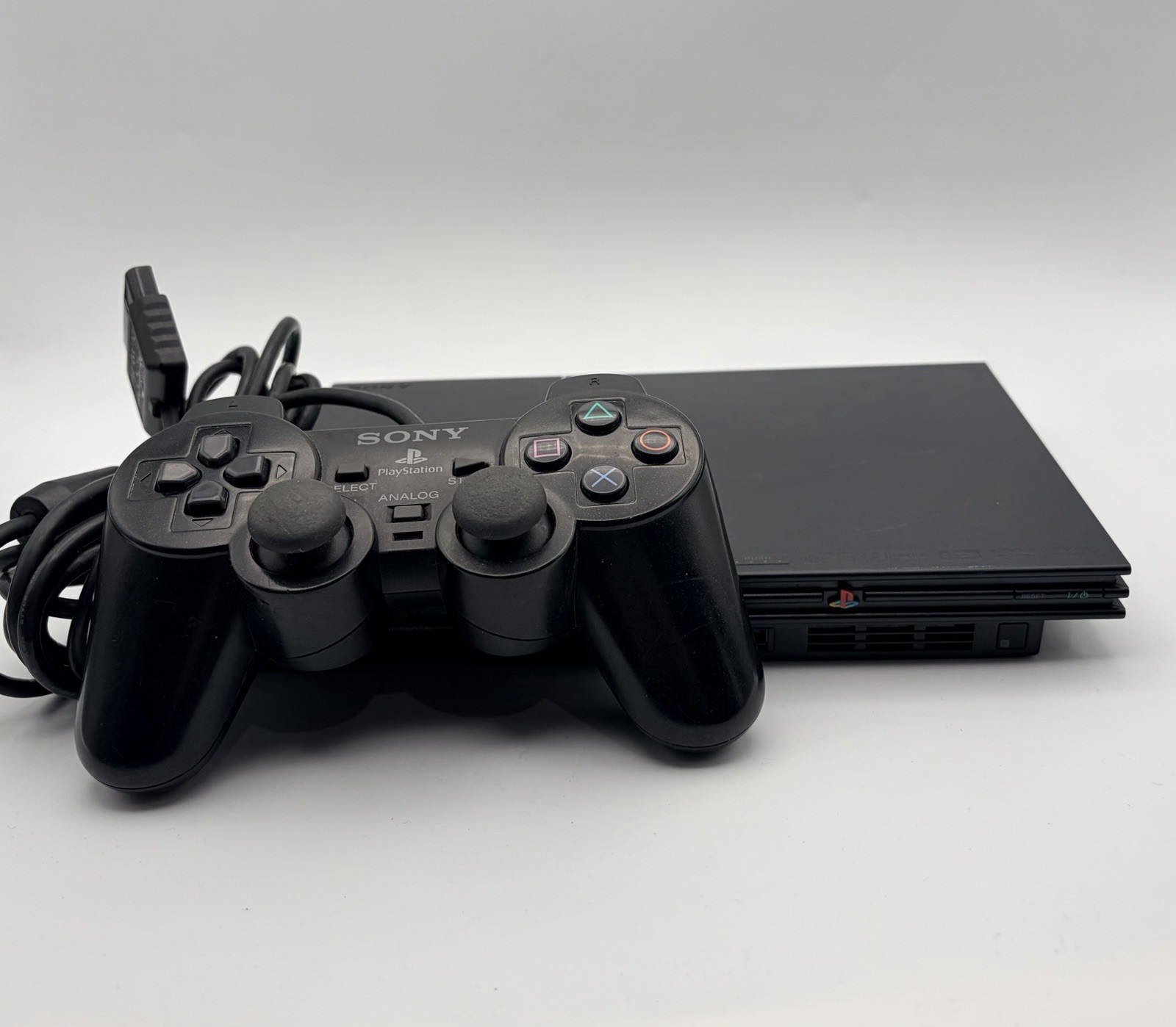 Sony PlayStation 2 Slim-SCPH-70011 Black-With Cords, Controller & Mem Card