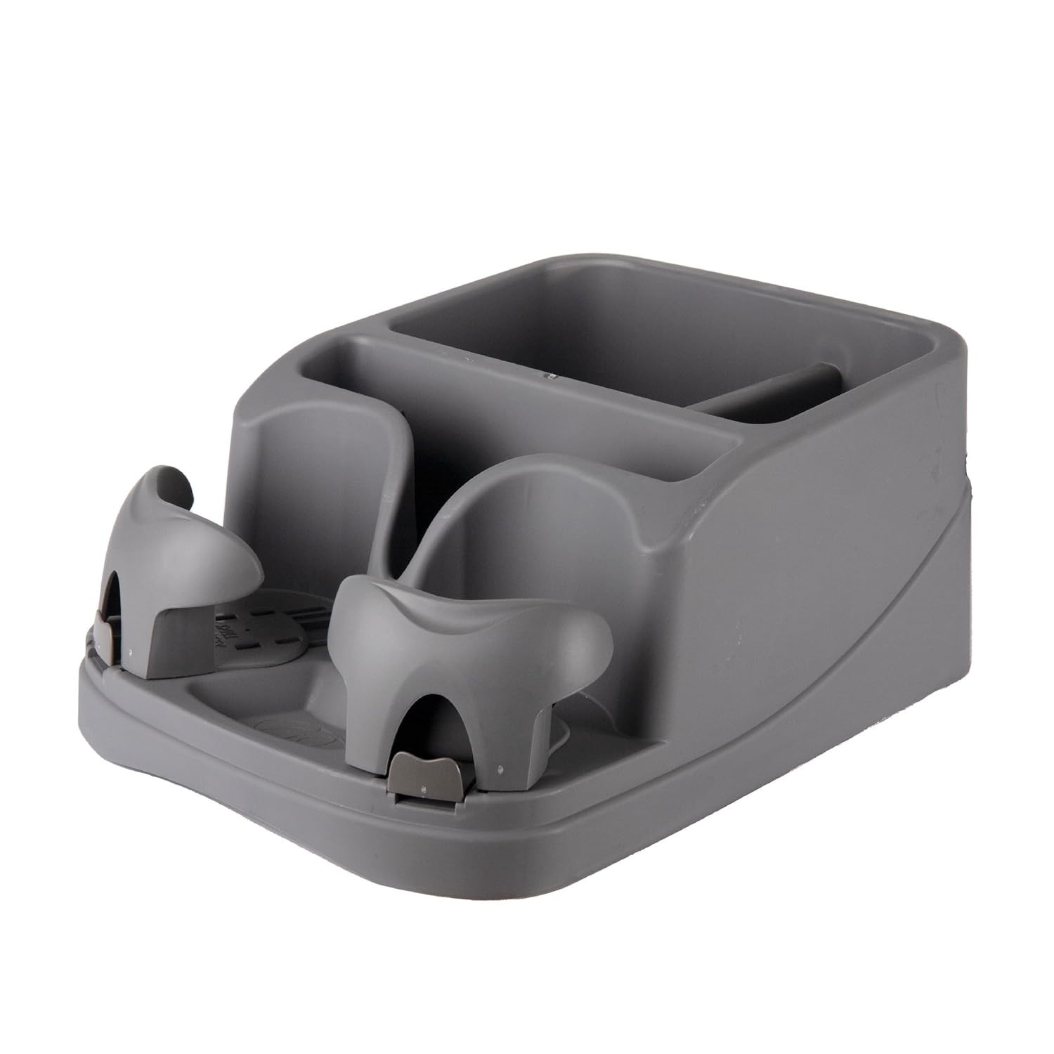 Compact GO GEAR Console: Stylish Storage Solution with Adjustable Drink Holders