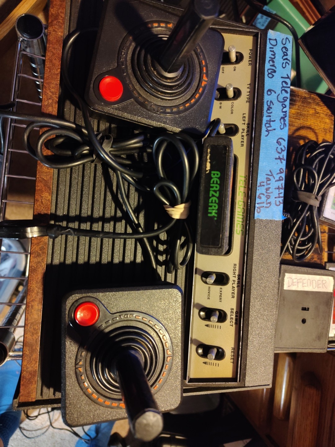 Sears Tele-Games (Atari 2600) 6 Switch Dimerco-Power,2cntrl,Pdl,6games-Tested