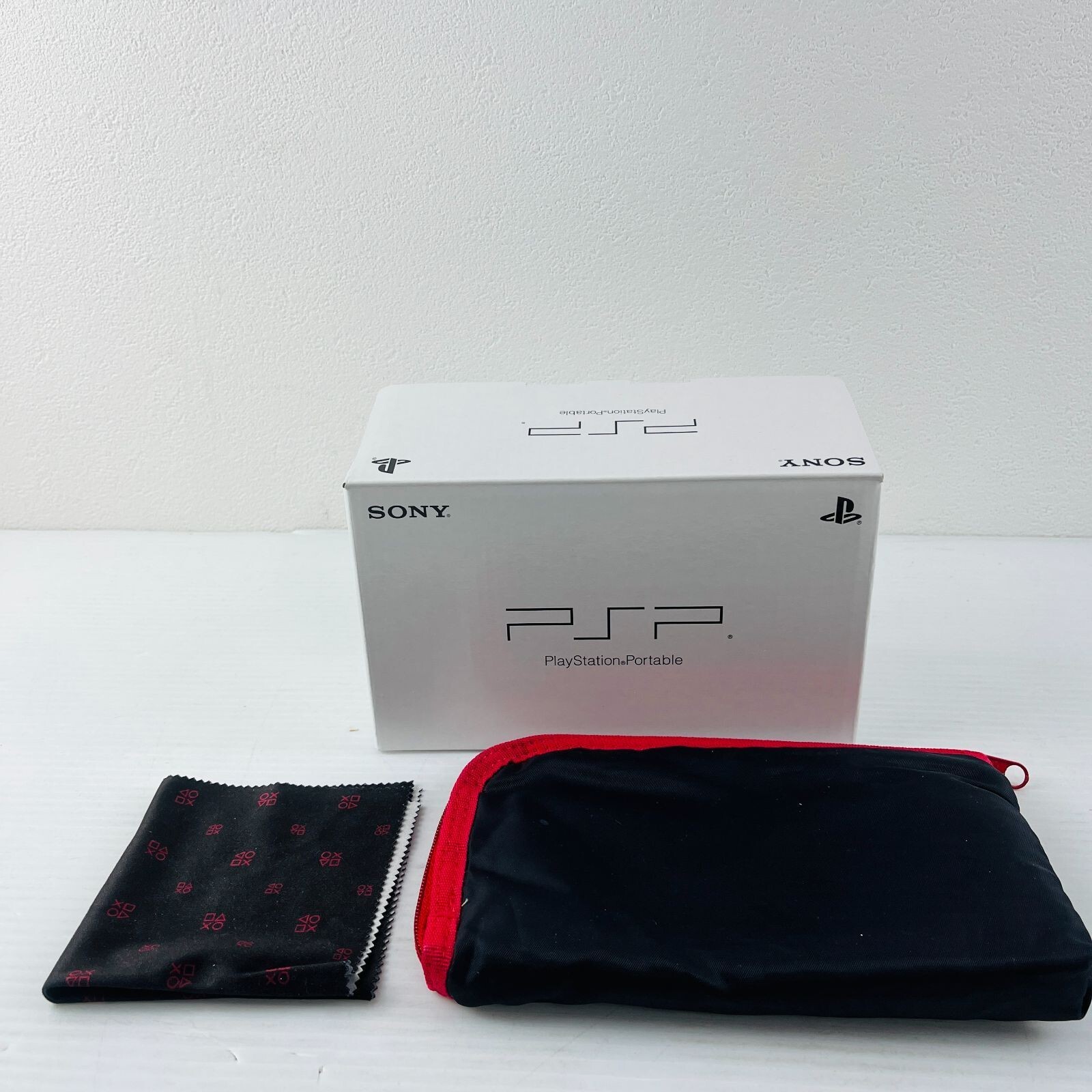 PSP 3000 Value Pack Red & Black with case box Japan Game Console Tested Working