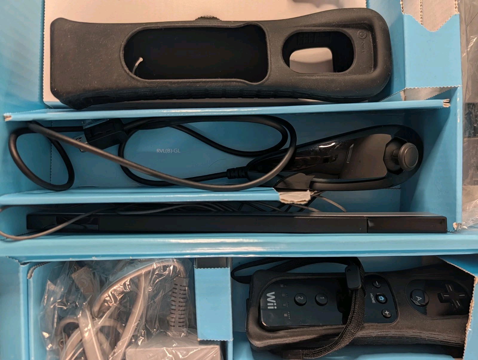 Nintendo Wii Console System, Black, Open Box, No Games Or Instruction RVLSKRP2