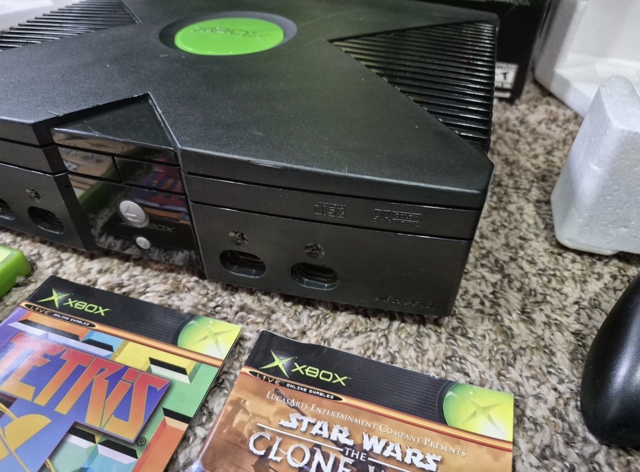 Xbox Original Console Complete in Box CIB Box TESTED WORKING Great Box Very Nice