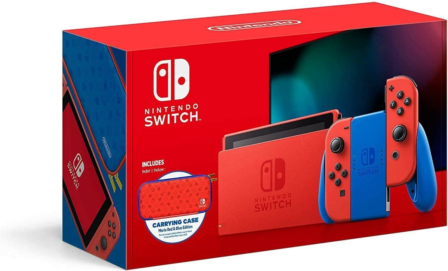 Nintendo Switch Mario Red & Blue Edition, Console + Carrying Case, Brand New! 🎁