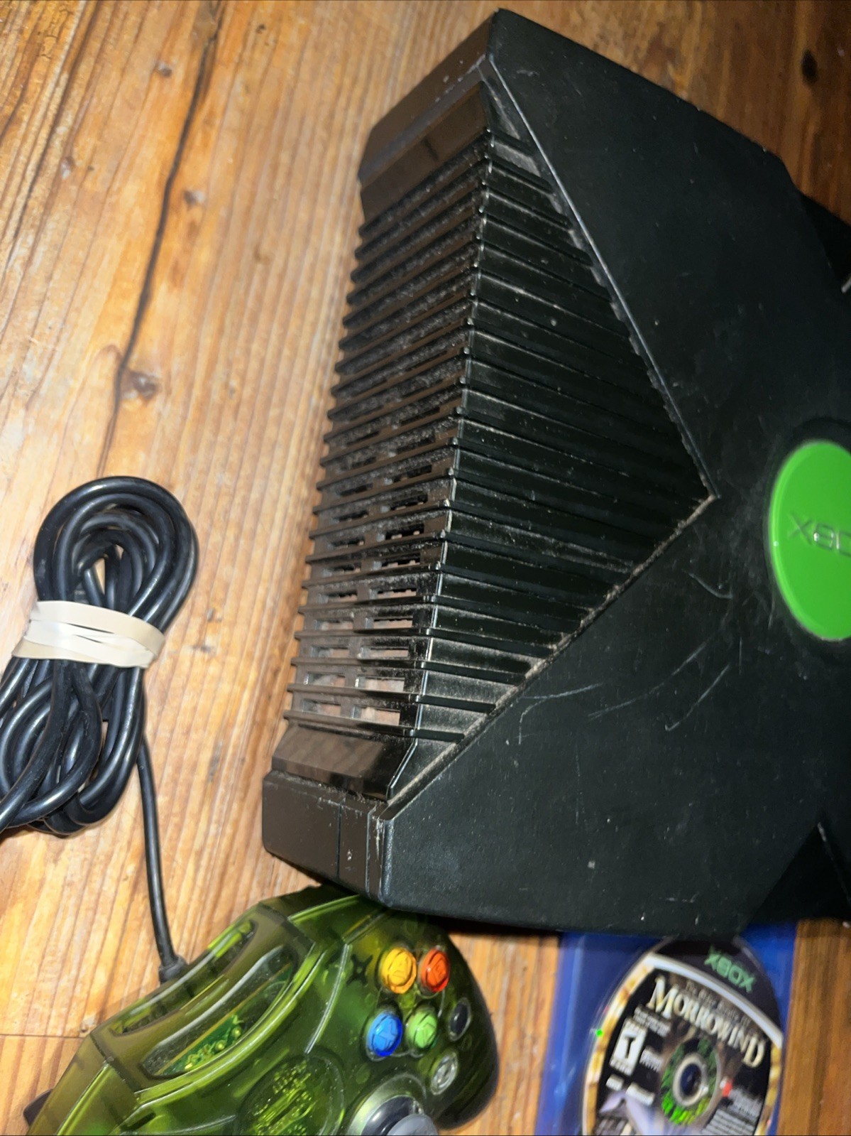 Microsoft Original Xbox Classic OG Console Controller Game For Parts Or Repair