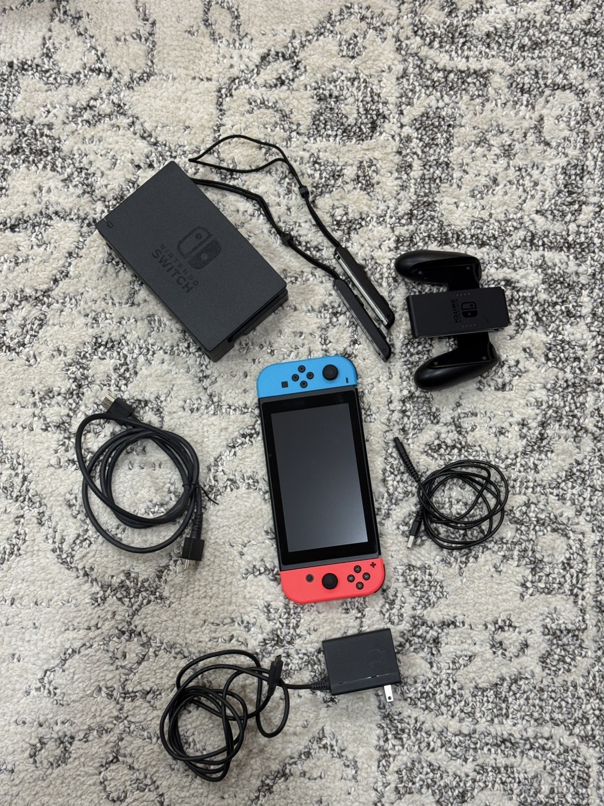 Nintendo Switch OLED Model Handheld Console – Red Blue – Very Good Cond