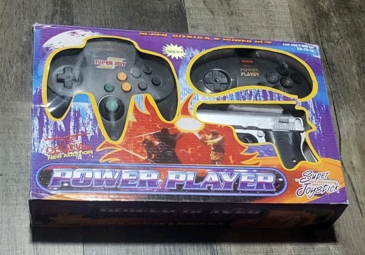 Power Player ’90s Super Joystick TV Game Controllers N64 Nintendo NES Bootleg H1