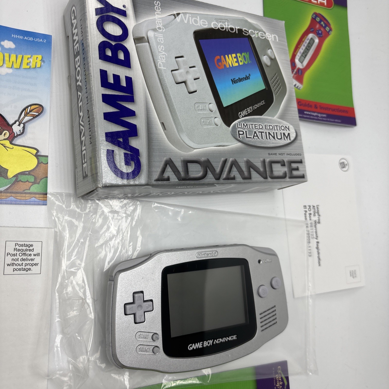 Nintendo Game Boy Advance GBA Console Limited Edition Platinum