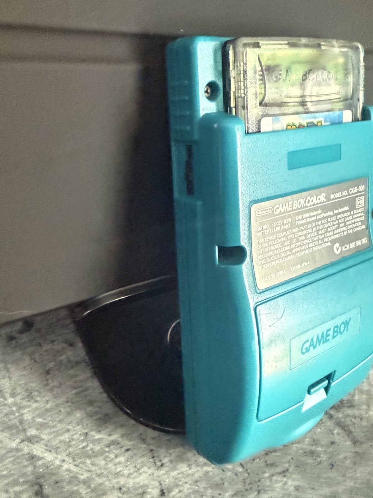 Nintendo GameBoy Color Handheld – Teal CGB-001 Tested Working Comes W/Mario Golf
