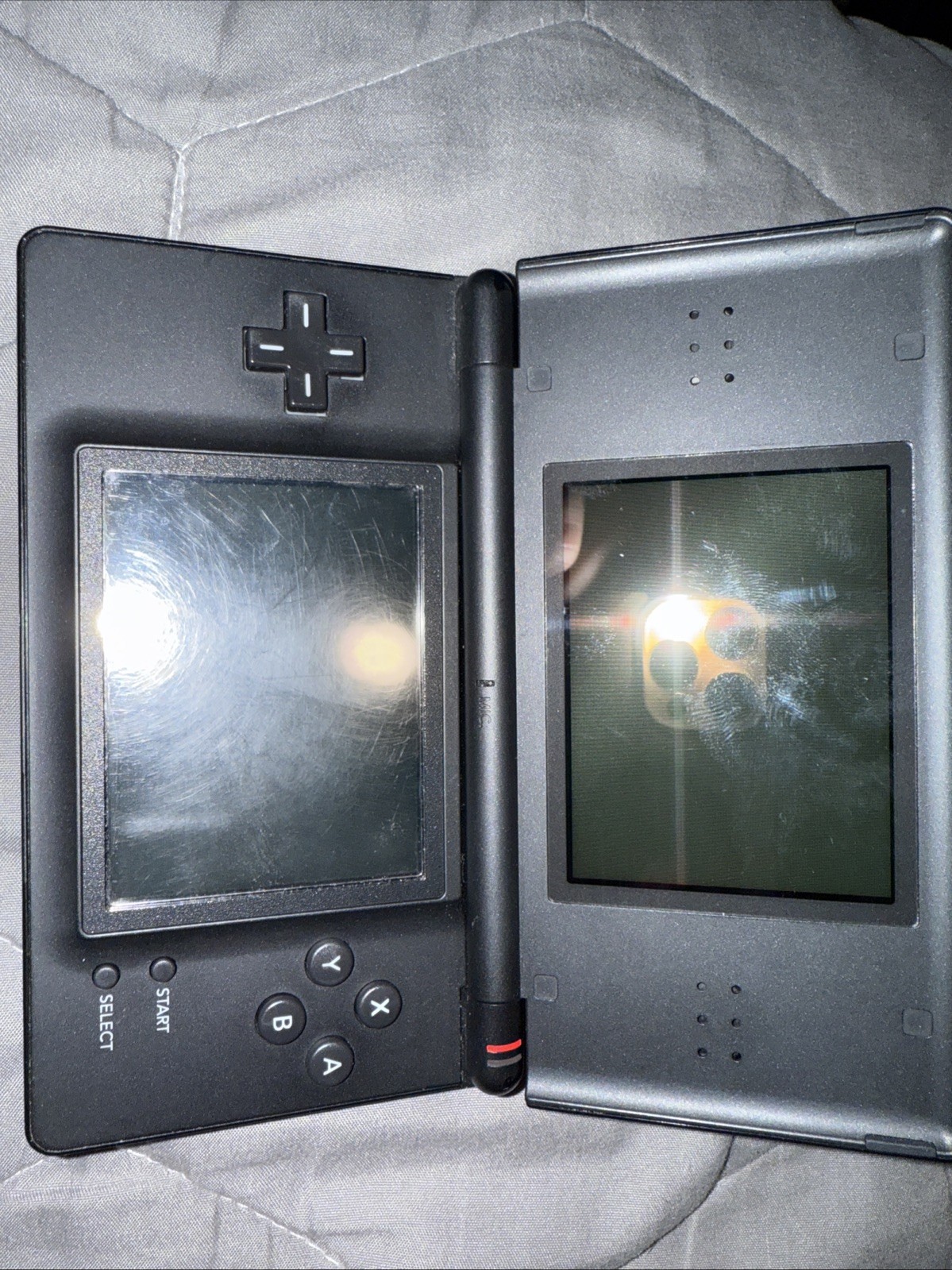 Nintendo DS Lite Working Condition Charging Cord Onyx Black With Dstt Cartridge
