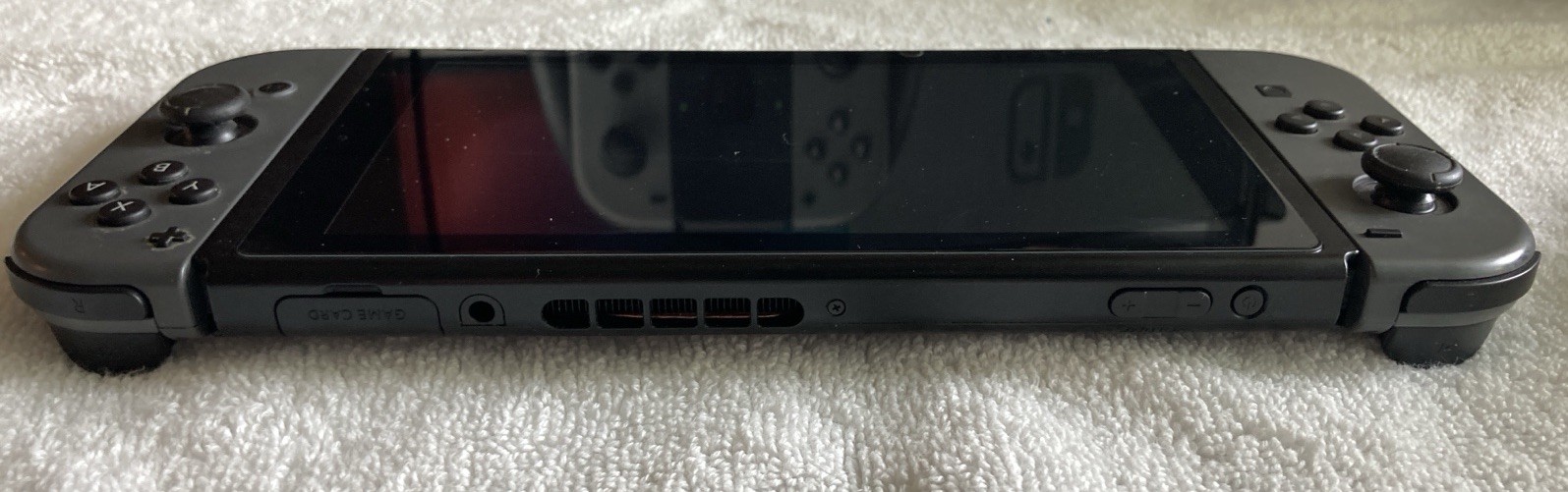 Nintendo Switch -HAC-001- Unpatched + 120 GB SD Card, Dock, Power, Box, 3 Joycon