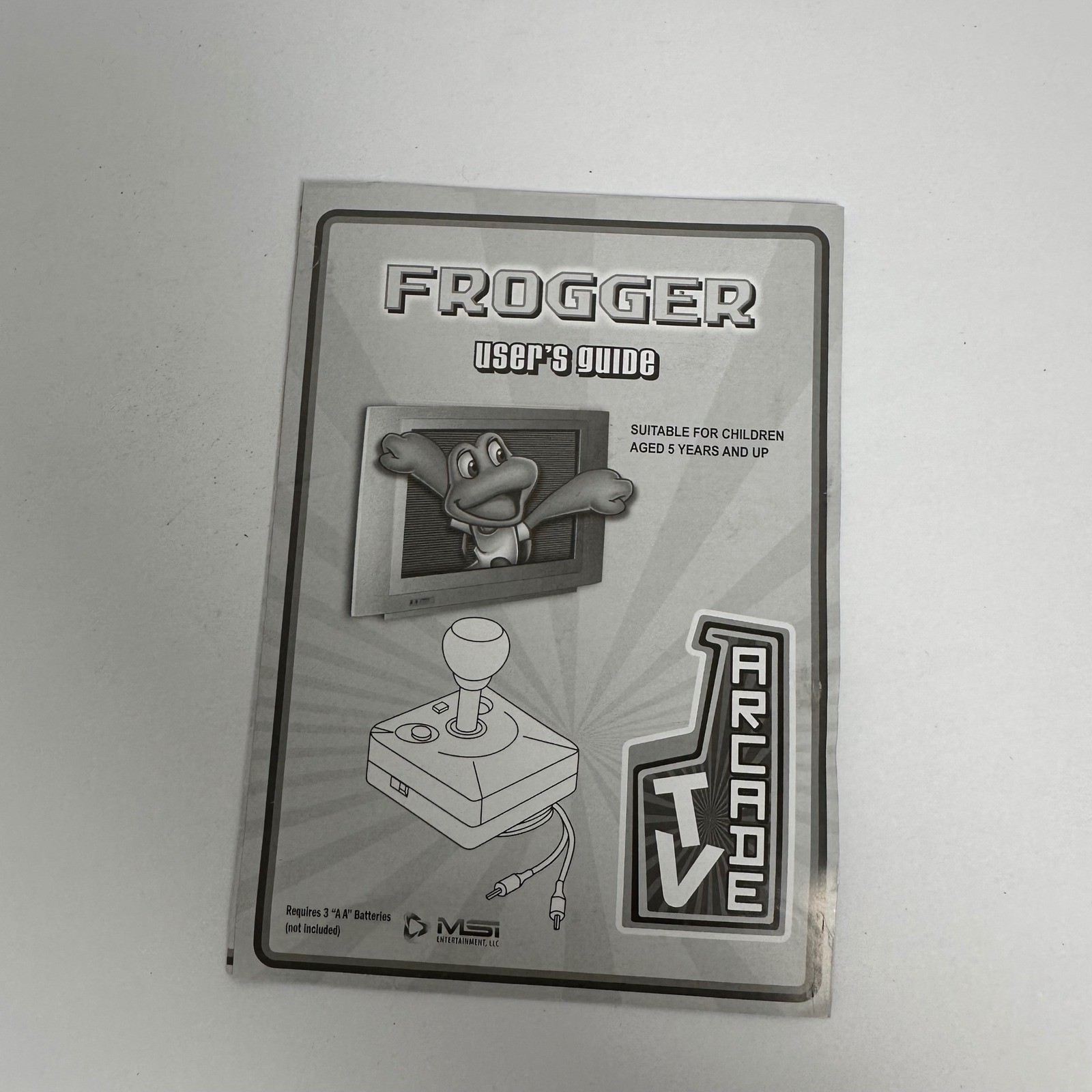 MSI Entertainment Frogger TV Arcade Plug and Play Video Game Retro Joystick