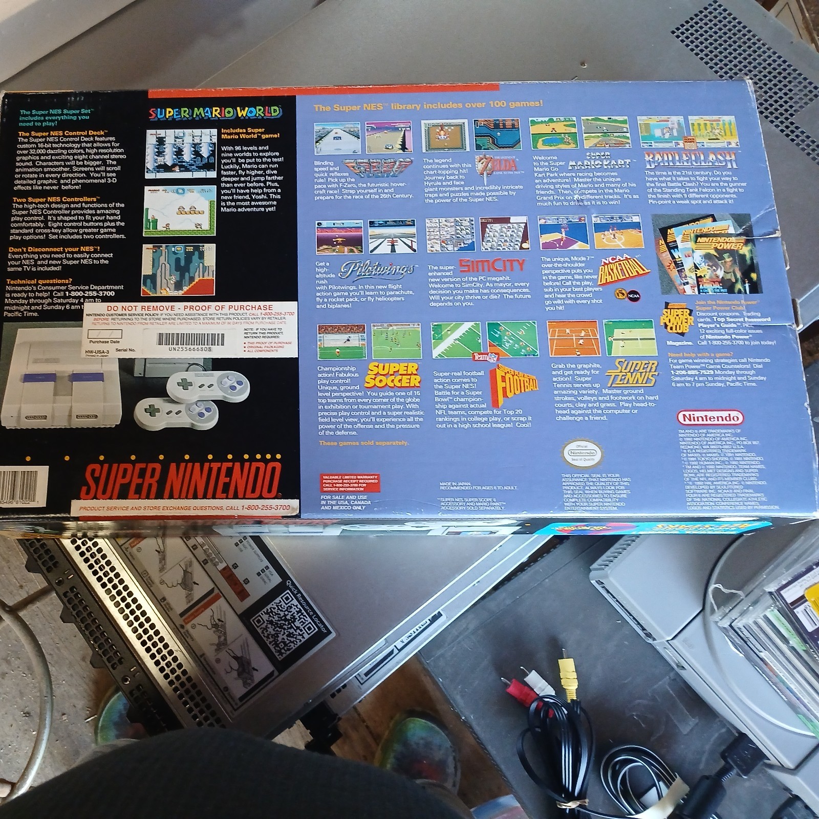 Nintendo Super NES Super set practically new manuals and all no games in box