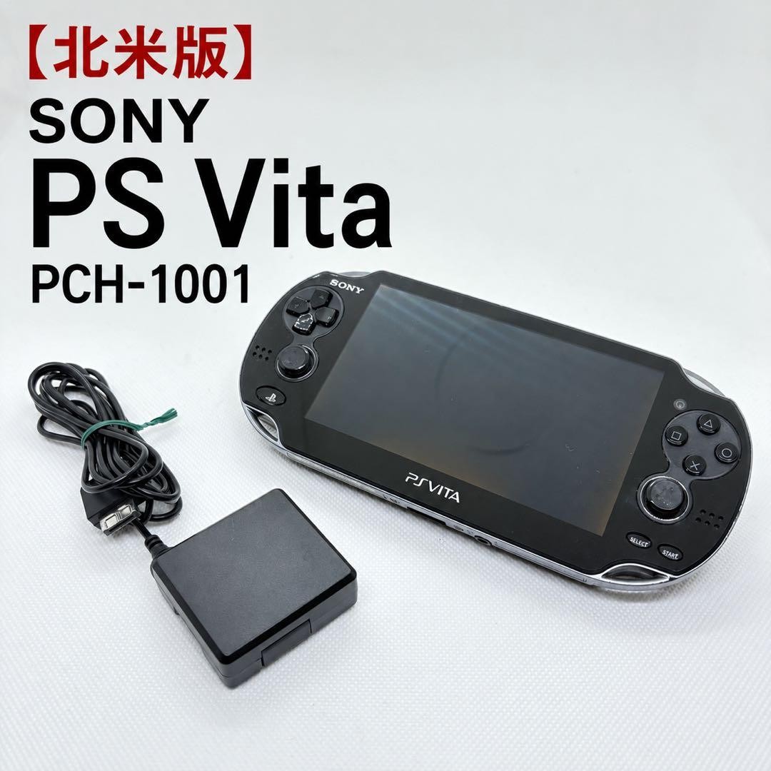 Sony PS Vita PCH-1001 Crystal Black Console Tested Working North America Ver