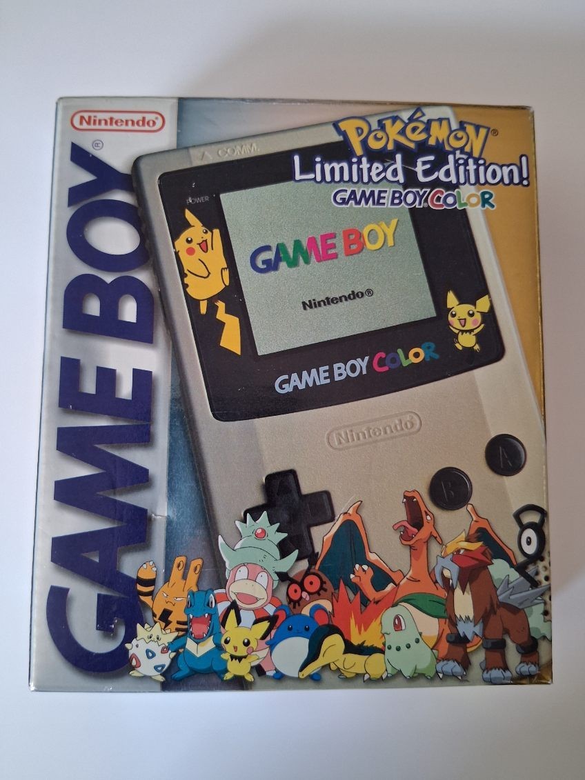 Nintendo Game Boy Color Pokemon Limited Edition Silver All Manuals Included