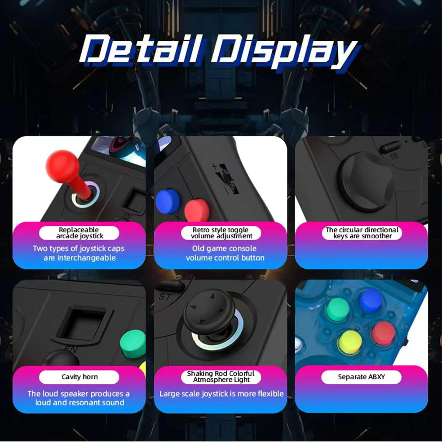 DC40V Retro Handheld Game Console, 4″ IPS Screen, 64GB, 4000mAh Battery