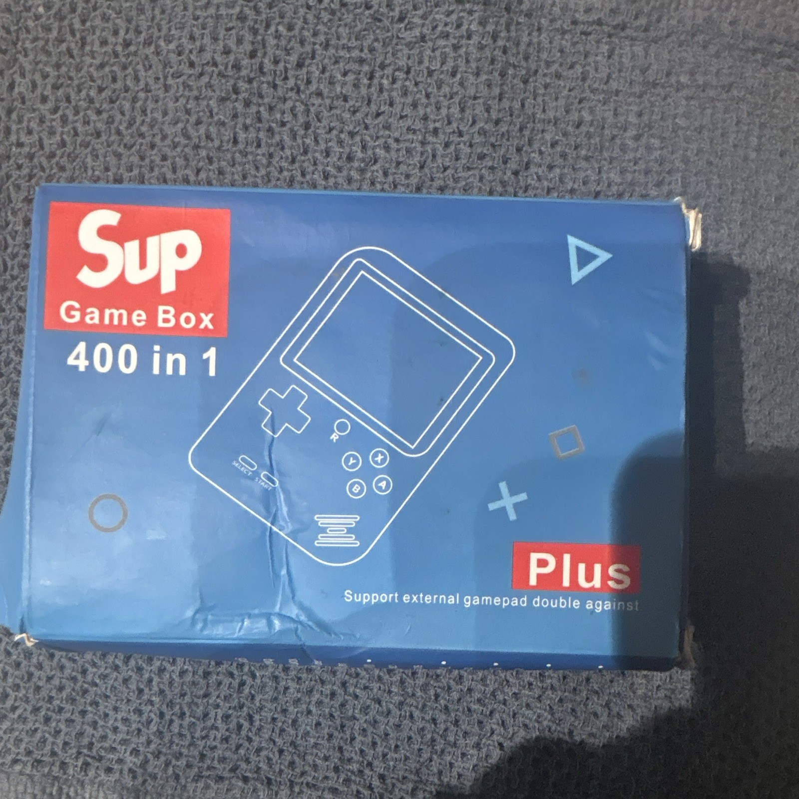 SUP Game Box 400 in 1 Plus Handheld Console Red TV/AV RCA USB Cables
