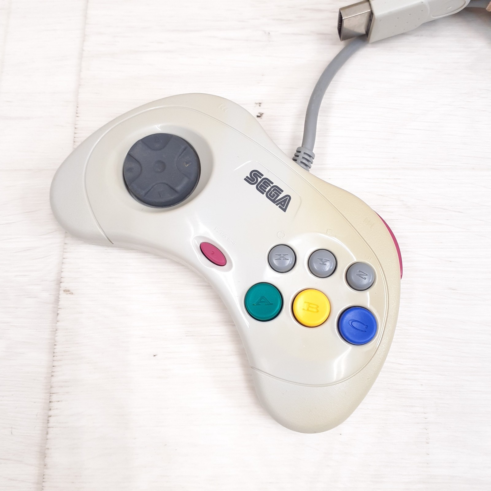 SEGA SATURN CONSOLE bundle with 2 Controllers 6 Games & Cables Japanese White