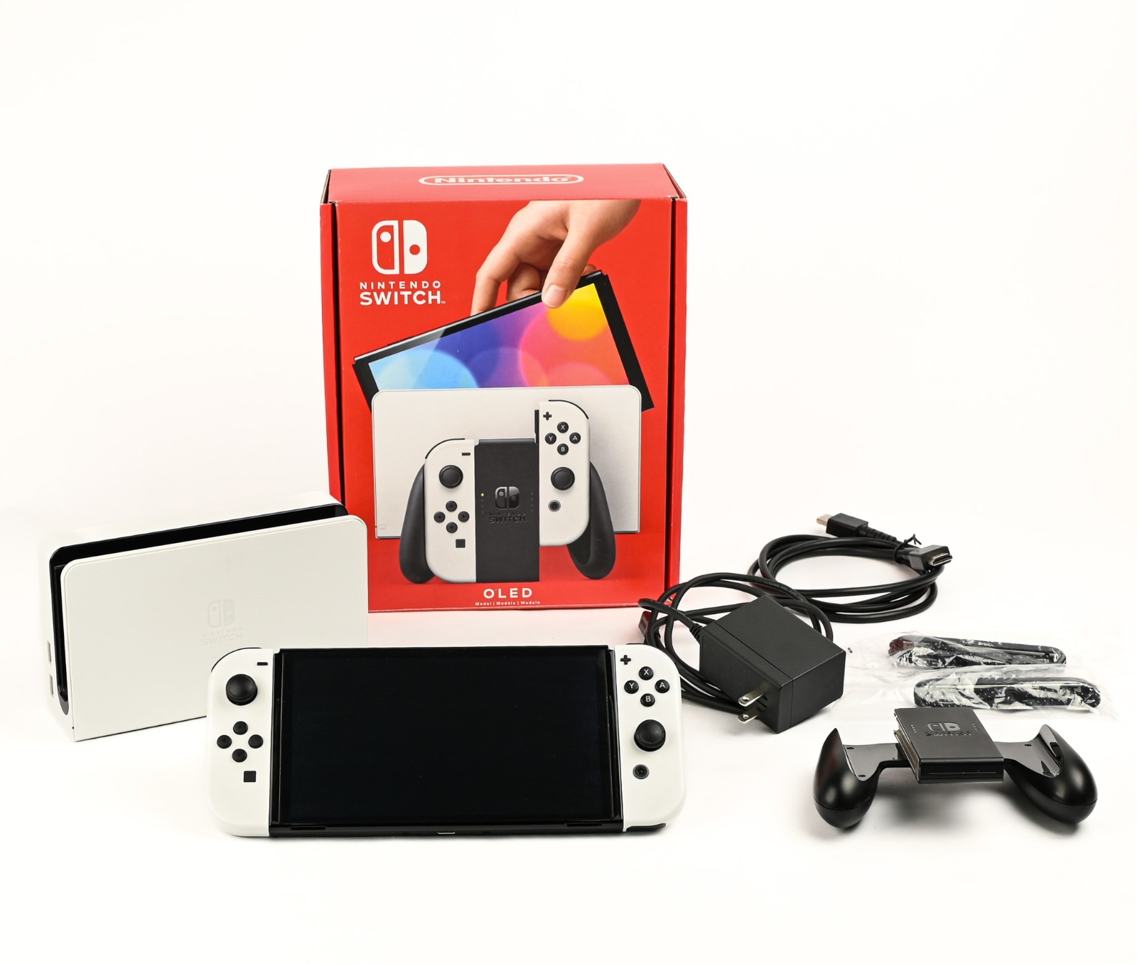 Nintendo Switch OLED Handheld Console – 64GB/White With Box