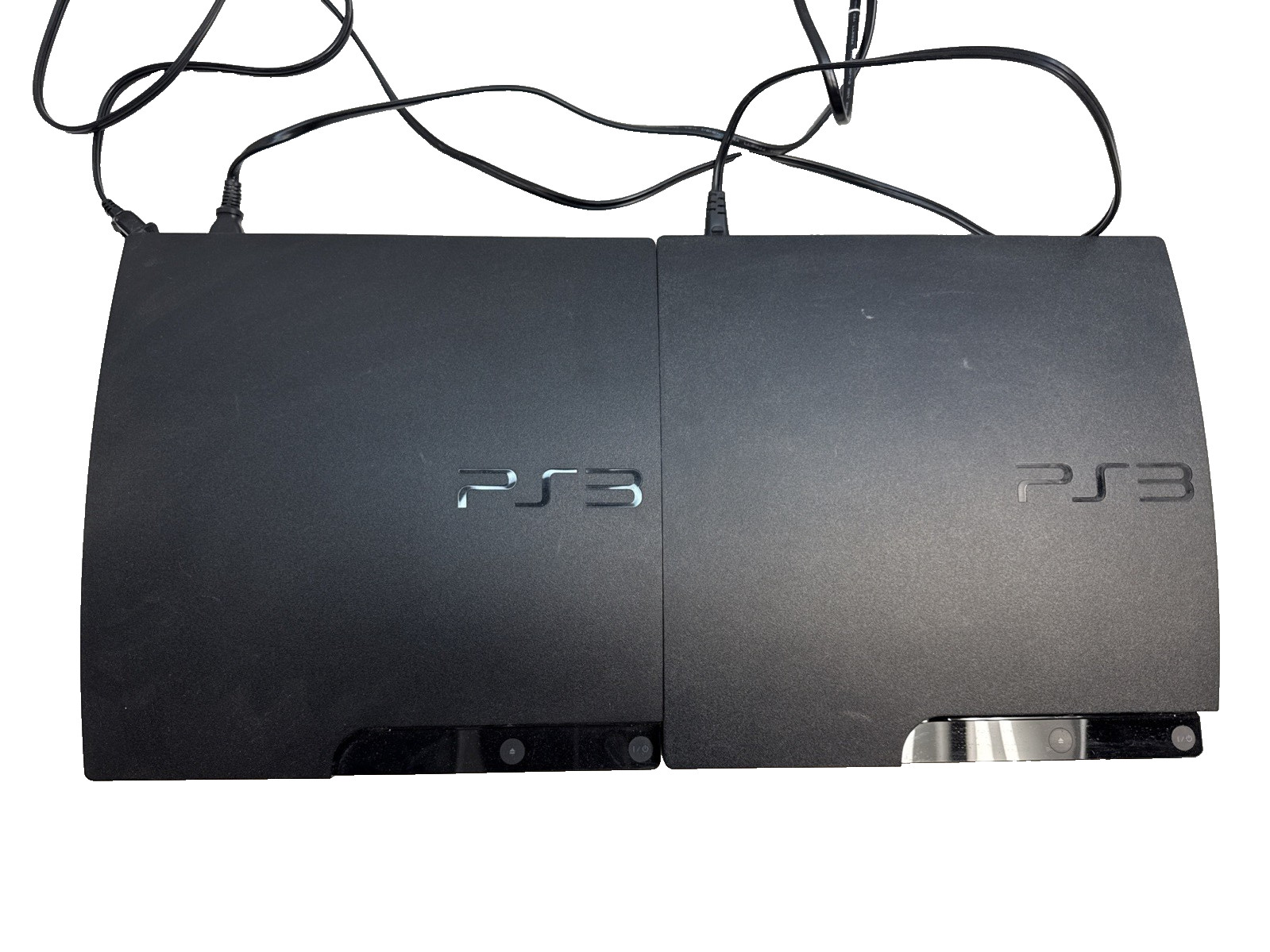 2 Sony PlayStation 3 Slim 120GB Consoles – Black FOR PARTS OR REPAIR
